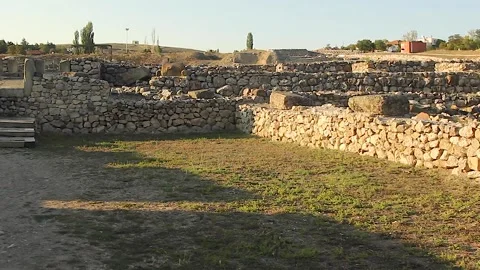 Ancient Hittite civilization items exhibited in the museum. Stock Footage 165363809