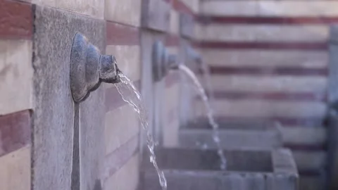Ancient hot springs in the center of Sofia, Bulgaria Stock Footage 326752474