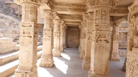 Ancient Indian temple 스톡 동영상 69255553
