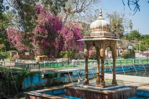 Ancient Indian Temples of structure featuring intricate carvings and vibrant  Stock Photos
