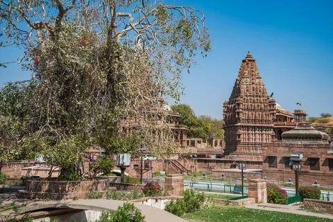 Ancient Indian Temples of structure featuring intricate carvings and vibrant  Stock Photos