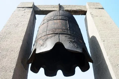 Ancient iron bell Stock-Fotos