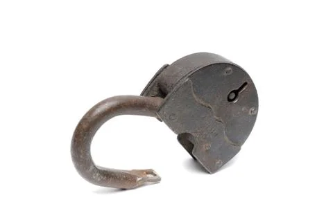 Ancient iron lock Stock Photos