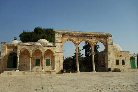 Ancient Islamic arches Stock Photos