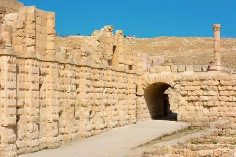 Ancient Jerash Jordan Stock Photos