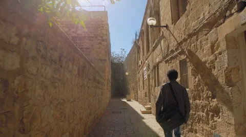 Ancient Jerusalem Street 스톡 동영상 60759550