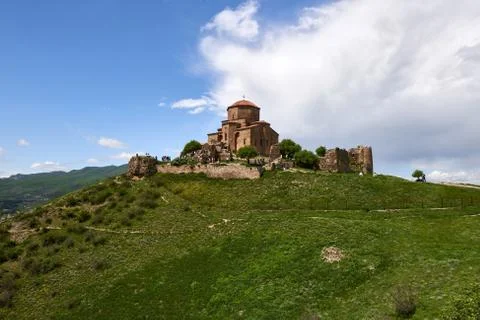 Ancient Jvari Monastery in Mtskheta, Georgia Stock Photos