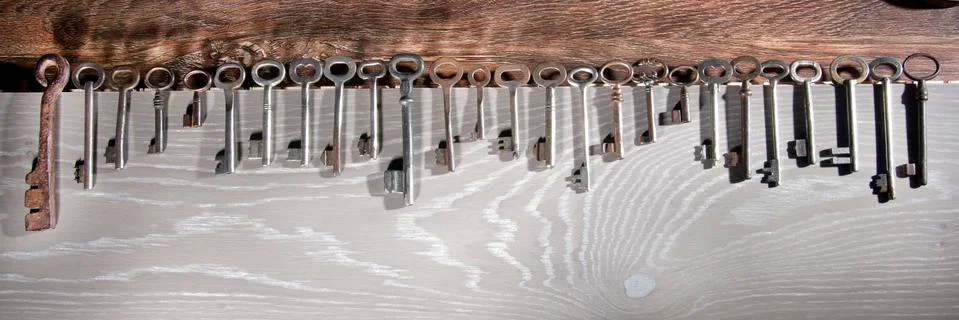 Ancient keys Stock Photos
