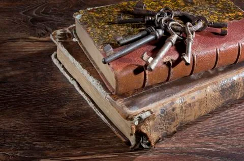 Ancient keys Stock Photos