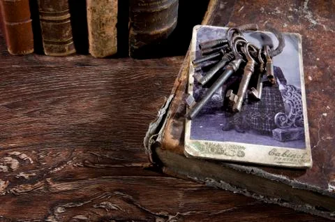 Ancient keys Stock Photos