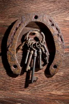 Ancient keys Stock Photos