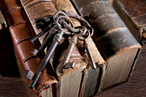 Ancient keys Stock Photos
