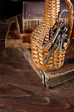 Ancient keys Stock Photos