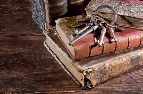 Ancient keys Stock Photos