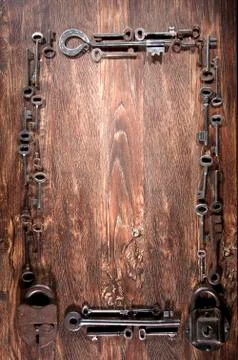 Ancient keys Stock Photos
