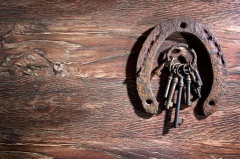 Ancient keys Stock Photos