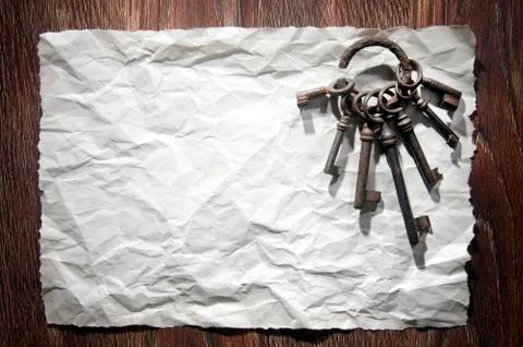 Ancient keys Stock Photos