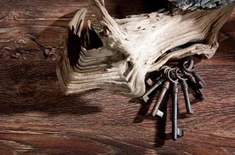Ancient keys Foto stock