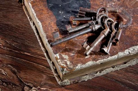 Ancient keys Stock Photos