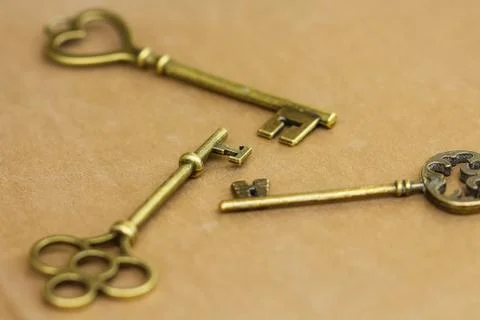 Ancient keys. Stock Photos