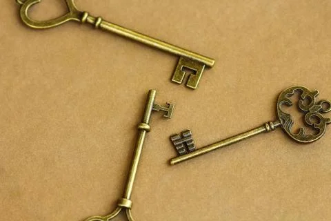 Ancient keys. Stock Photos