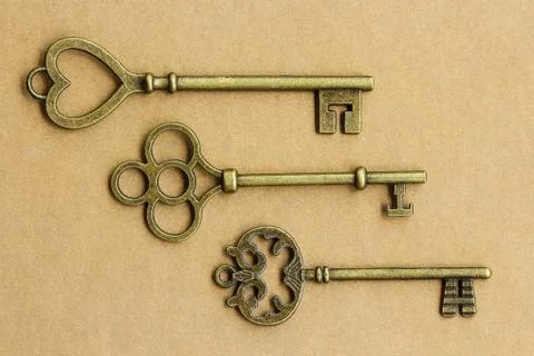 Ancient keys. Stock Photos