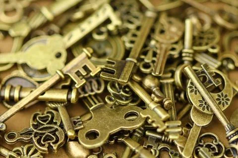 Ancient keys. Stock Photos