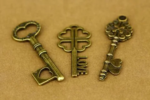 Ancient keys. Stock Photos