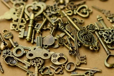 Ancient keys. Foto stock