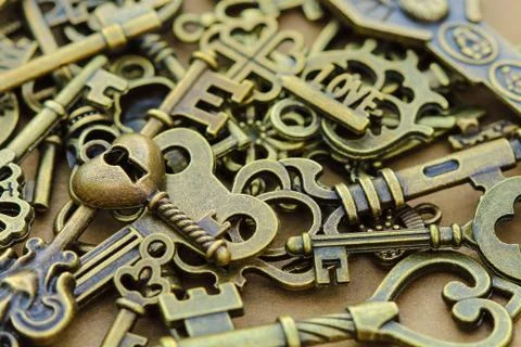 Ancient keys. Stock Photos