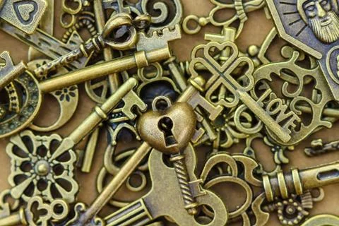Ancient keys. Stock Photos