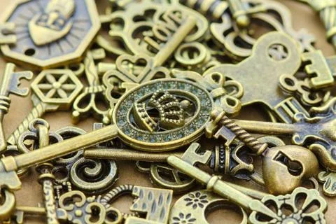 Ancient keys. Stock Photos