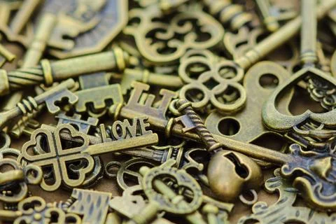 Ancient keys. Stock Photos