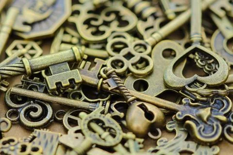 Ancient keys. Stock Photos