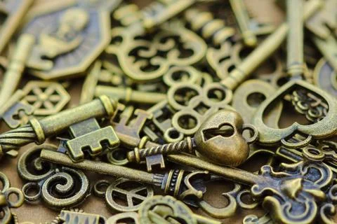 Ancient keys. Stock Photos