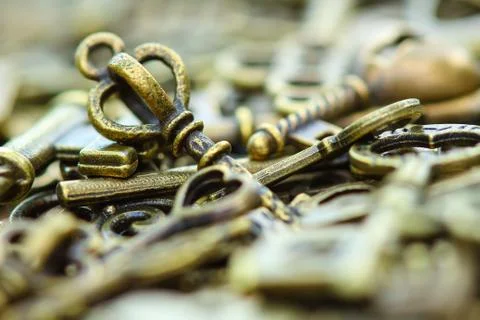 Ancient keys. Stock Photos