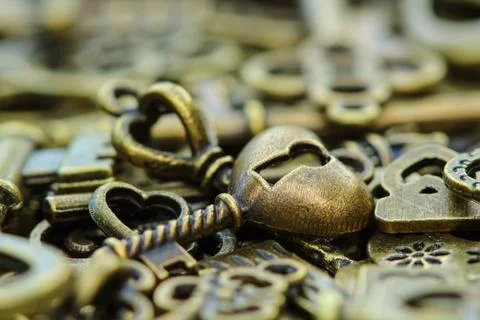 Ancient keys. Stock Photos