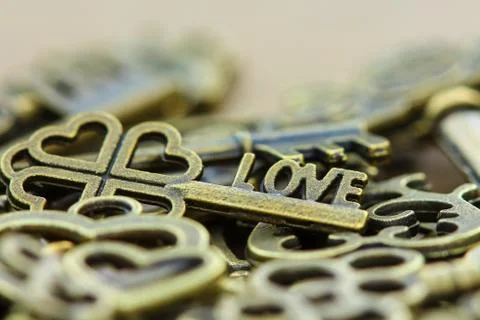 Ancient keys. Stock Photos