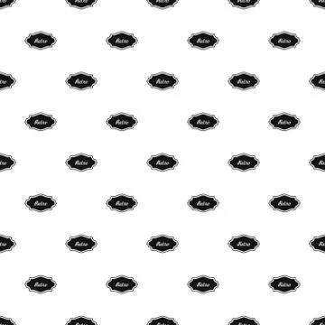 Ancient label pattern seamless vector Stock Illustration
