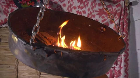 Ancient Lamp in the House Stock Footage 72434560