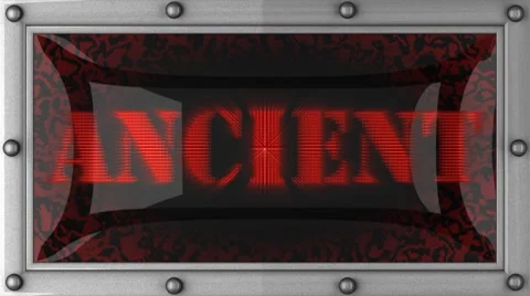 Ancient on led Stock Footage 8663200