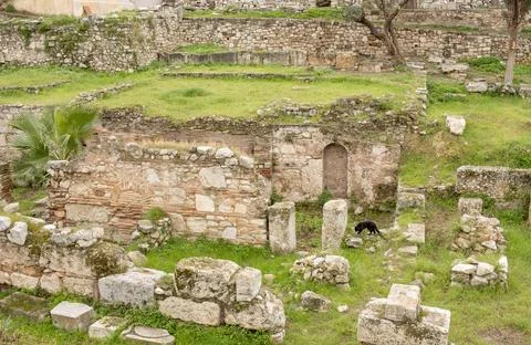 The Ancient Library of Pantainos Stock Photos