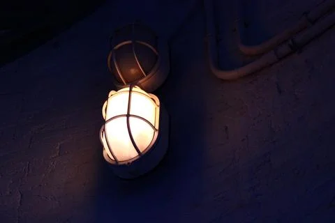 An ancient light in an old lighthouse, Florida. Stock Photos