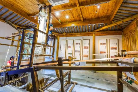 Ancient loom Stock Photos