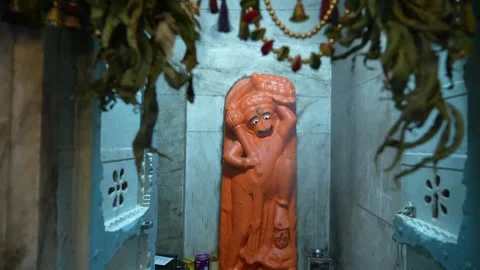 Ancient Lord Hanuman Statue Stock Footage 289538552