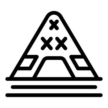 Ancient louvre icon outline vector. Art gallery design Stock Illustration
