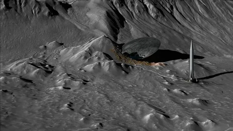 Ancient Lunar Anomaly Stock Footage 121392804