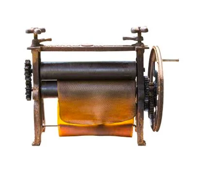 Ancient making rubber sheet Stock Photos