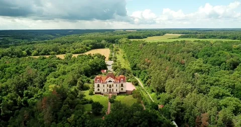 Ancient Manor Surrounded by Nature. Video stock 257670685