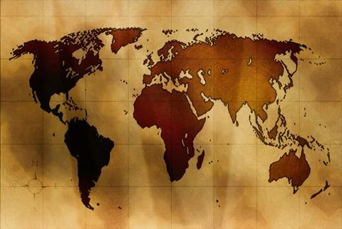 Ancient map Stock Illustration